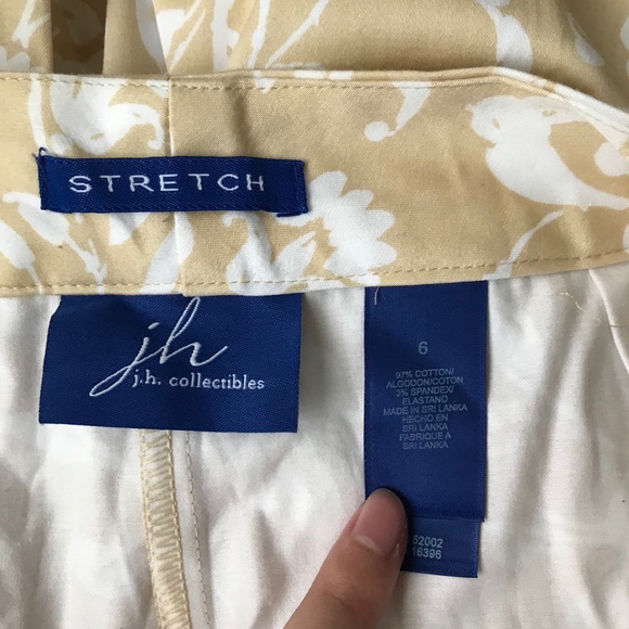 JH Collectibles Yellow Flower Dress Pants - Picture 3 of 4